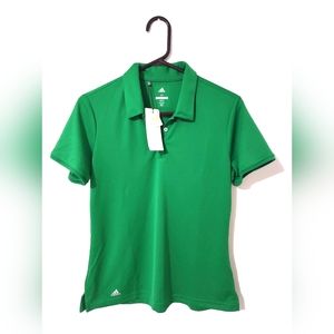 Adidas Golf Performance Polo Athletic Short Sleeve Bright Green Women's Size M